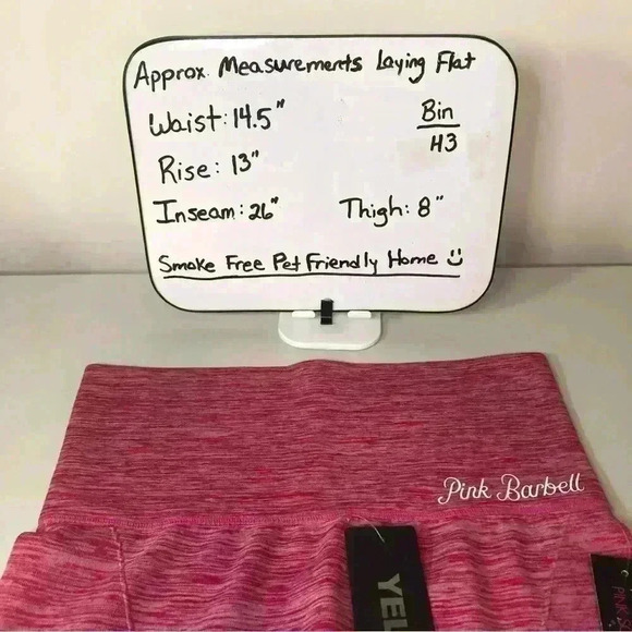 Pink Barbell Women’s Fuchsia and Purple Ombre Athletic Leggings size Large NWT - Picture 12 of 12